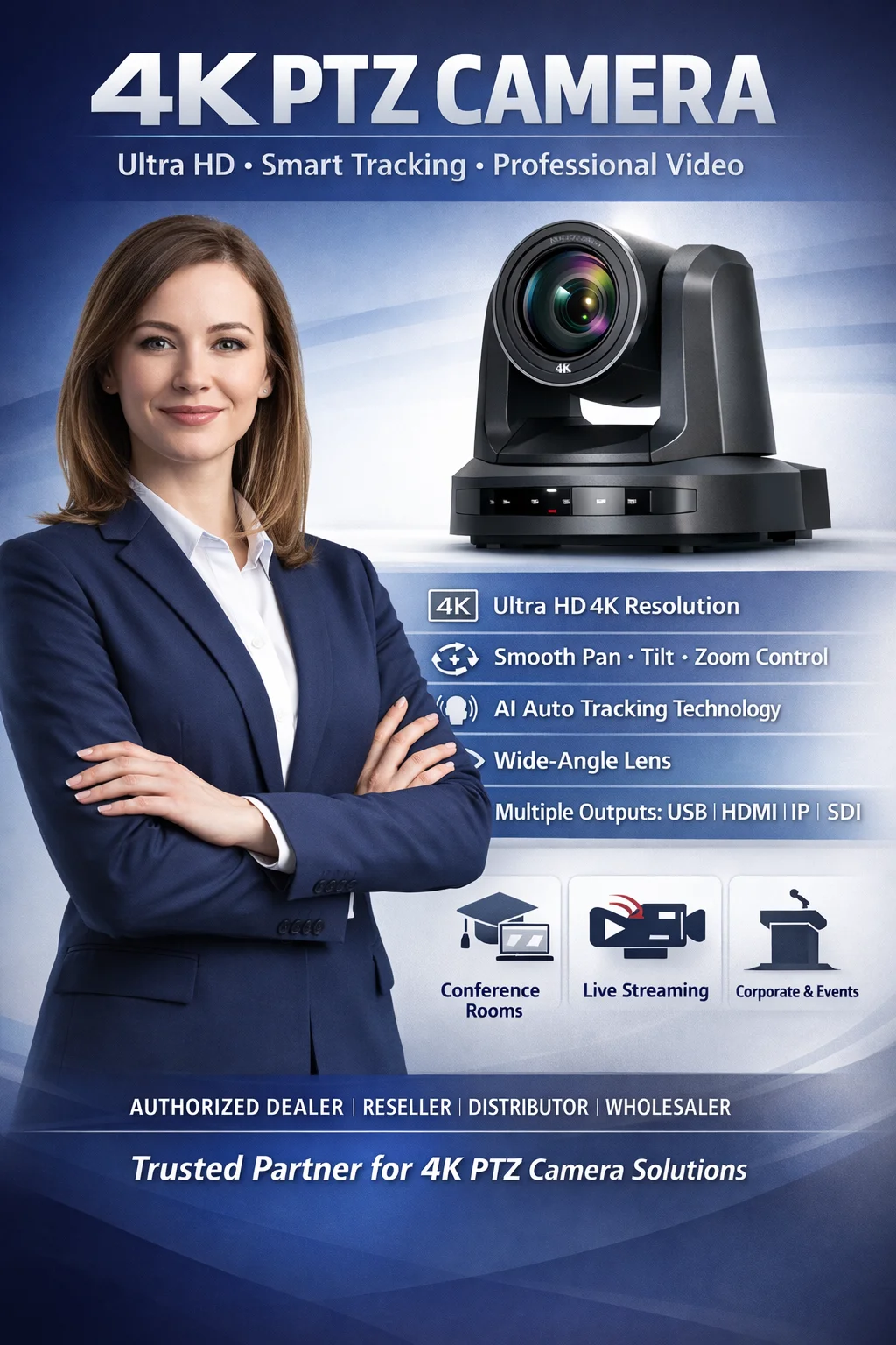 Best Poly 4K PTZ Camera Supplier in India - Authorized Poly 4K PTZ Camera Dealer Delhi NCR - Vande Bharat