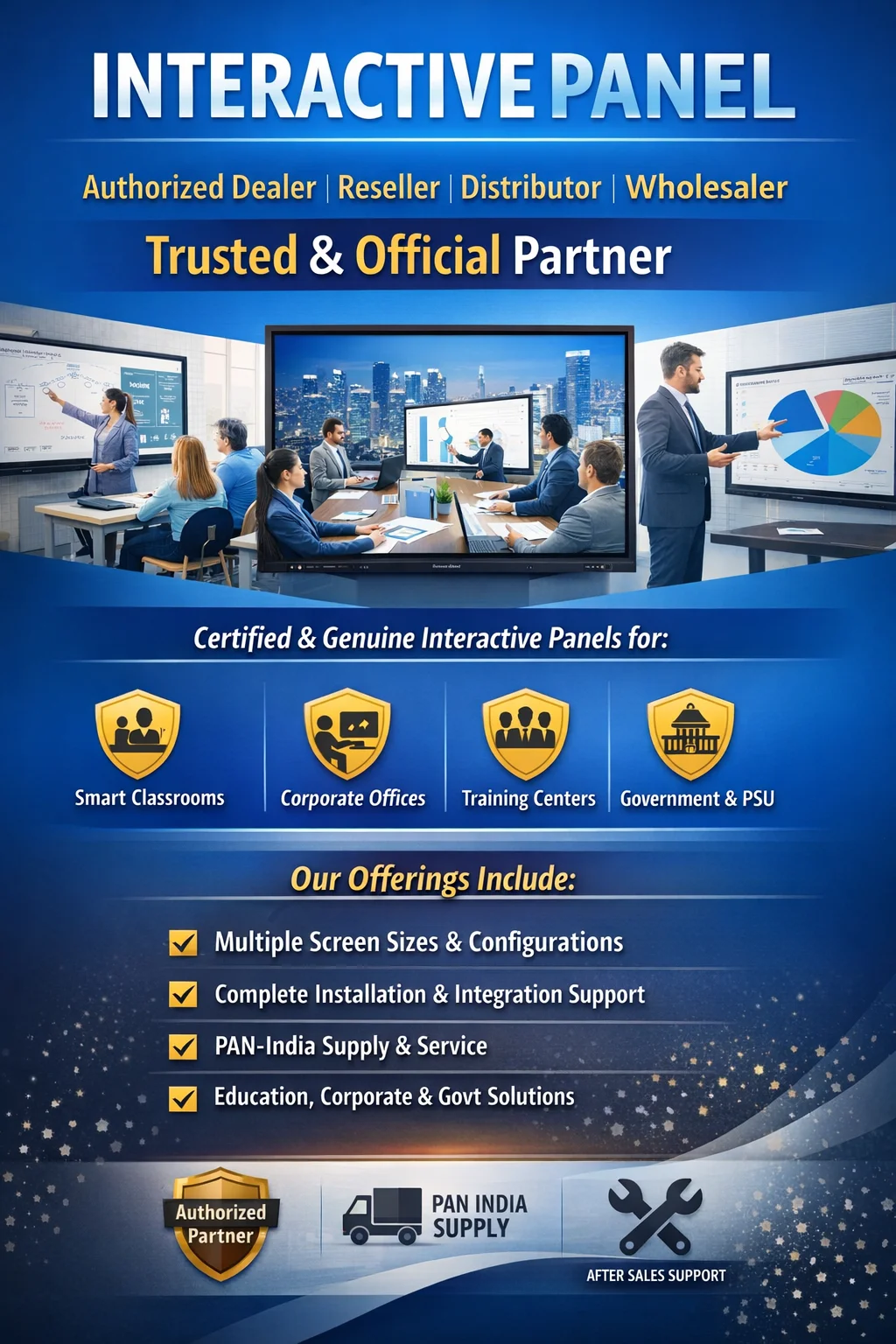 Best Interactive Flat Panel Display Supplier in India - Vande Bharat