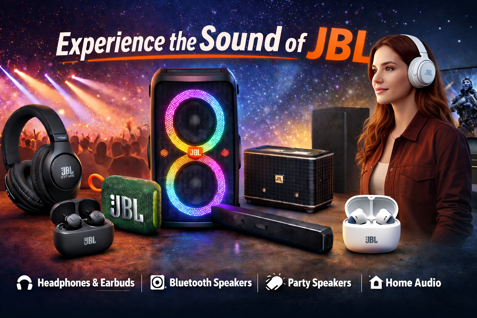 JBL portable and party speakers authorized dealer India
