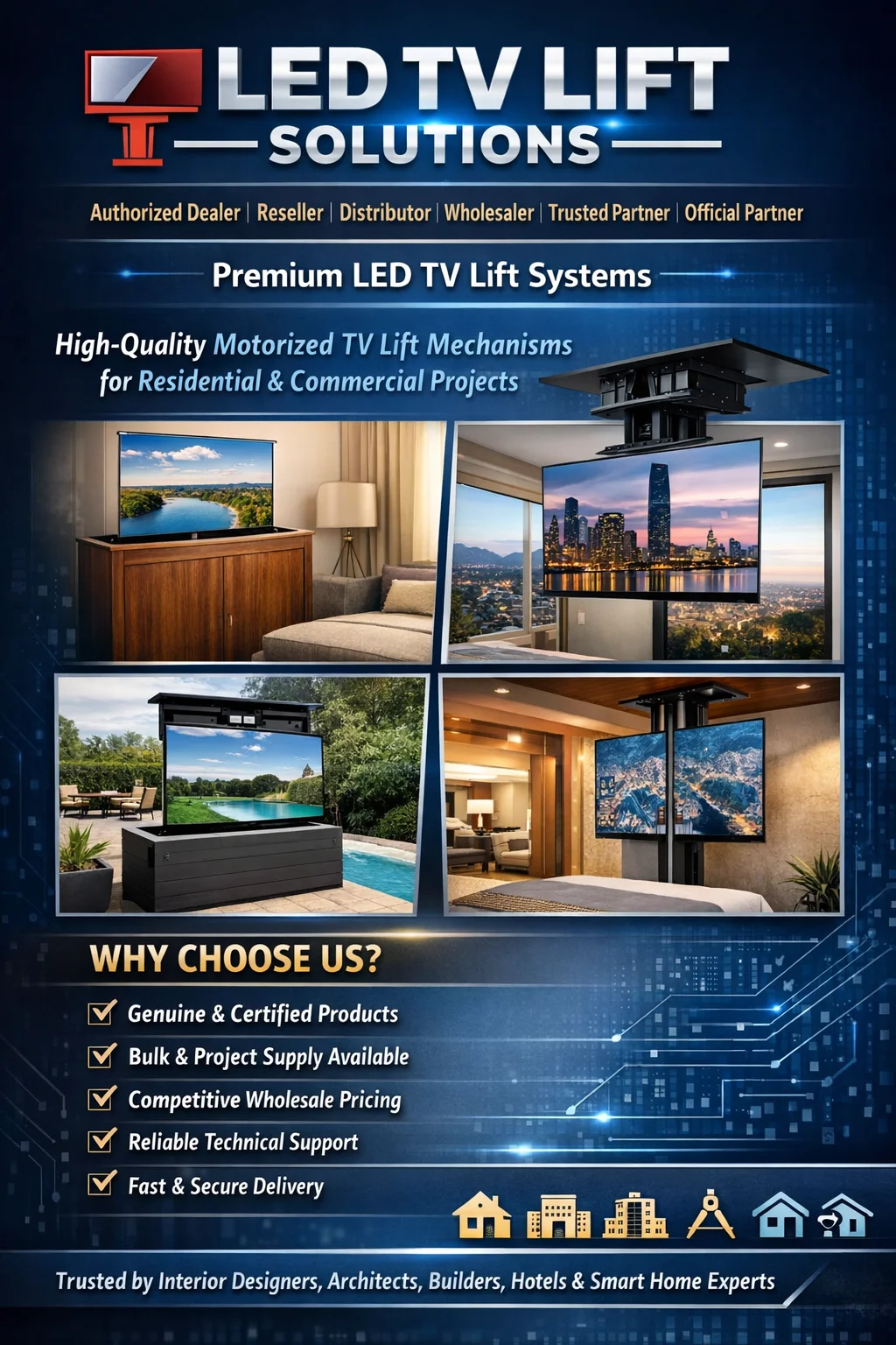 LED TV Lift Product Portfolio