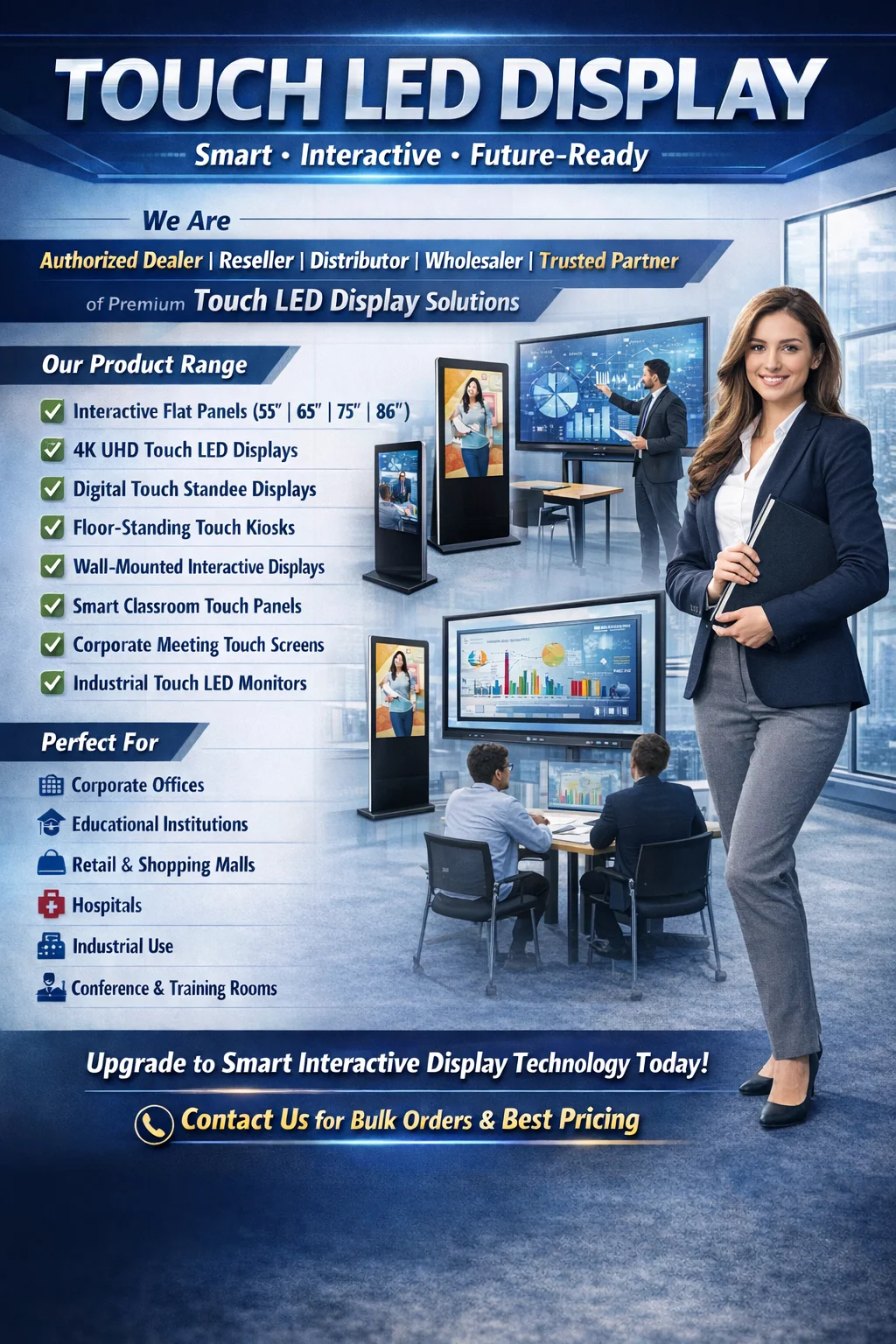 Best Interactive Touch LED Display Supplier in India - Vande Bharat